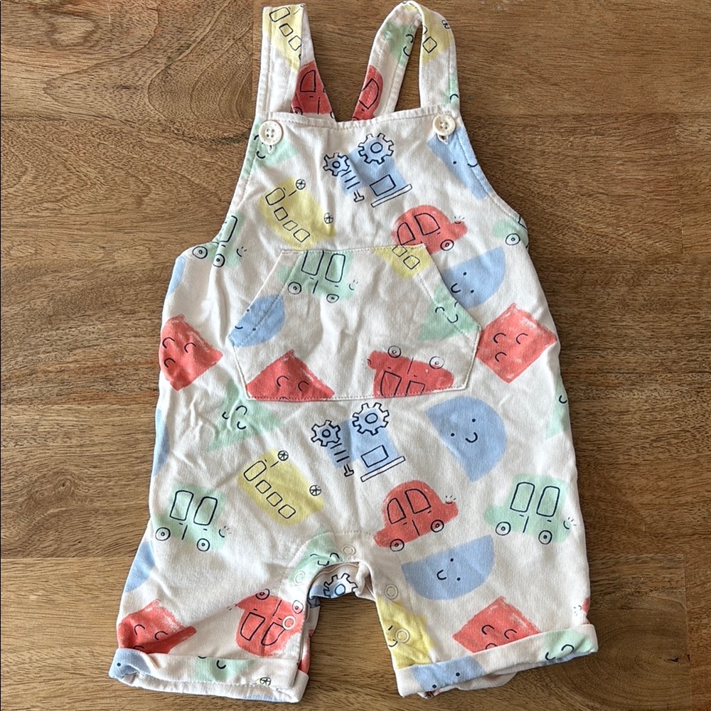 Red and Blue Car Overalls
